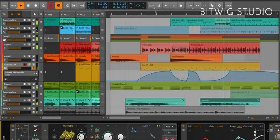Bitwig Studio Interface Bitwig Studio Interface