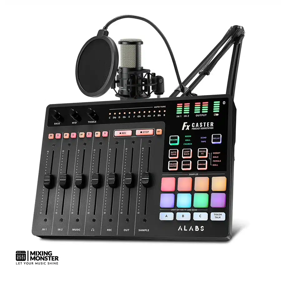 10 Best Podcast Mixers | Pro Crystal-Clear Podcasting 2026 9 Alabs Fxcaster Podcast Bundle