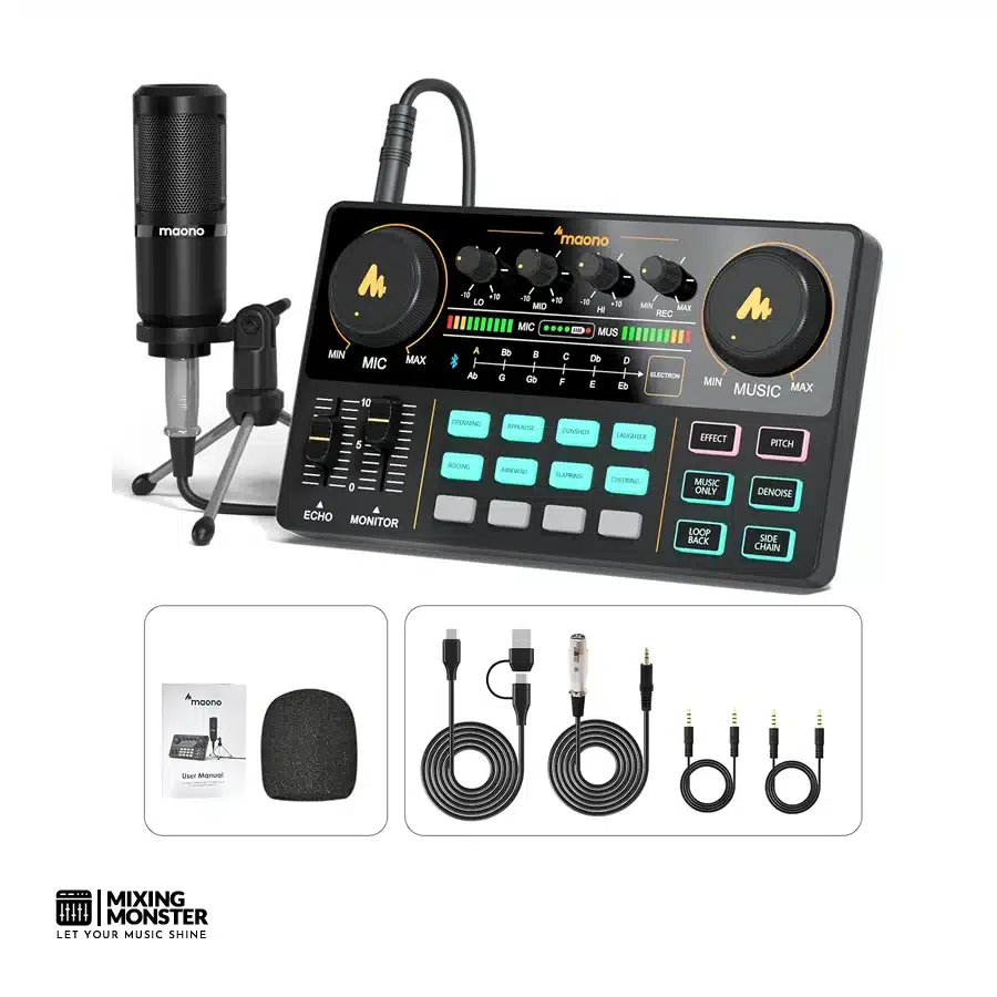 10 Best Podcast Mixers | Pro Crystal-Clear Podcasting 2026 1 Maono Podcast Bundle