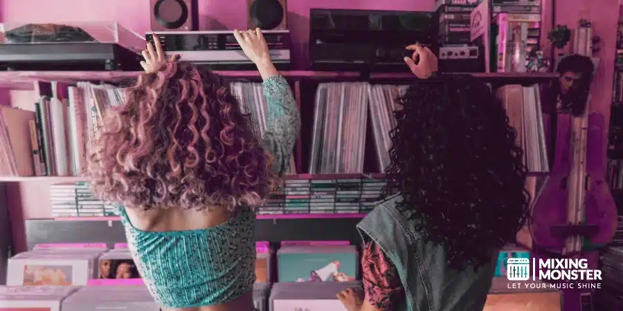 Audiophiles In A Music Store Audiophiles In A Music Store