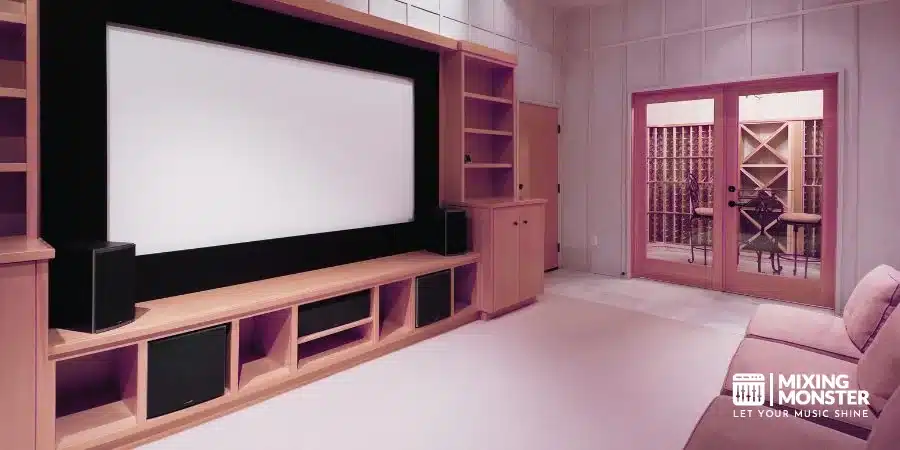 Interior Of A Custom Home Theater Interior Of A Custom Home Theater